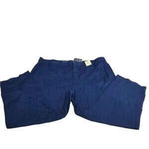 St. John's Bay Womens Girlfriend Chino Pants Navy Size 28W New